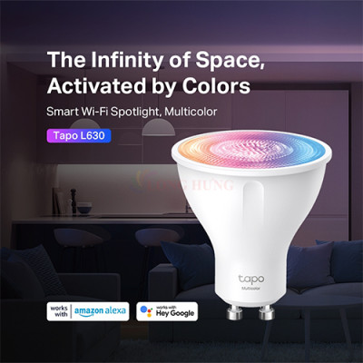 Đèn Spotlight Wi-Fi TP-Link Tapo Smart Wifi Muticolor L630 - Hàng chính hãng