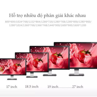 Ugreen UG11632VG101TK 5M màu Đen Cáp tín hiệu 2 đầu VGA - HÀNG CHÍNH HÃNG