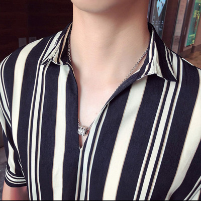 Áo sơ mi Nam ngắn tay kẻ sọc - T0208