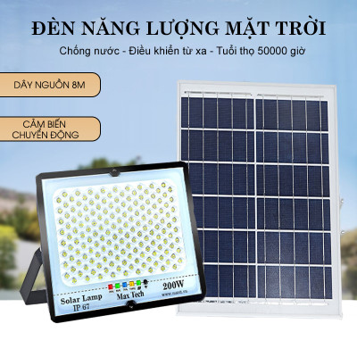 Đèn năng lượng mặt trời  MAXTECH bóng to 150w, 200w, 250w, 300w- Tiết kiệm điện,Tuổi thọ cao - D1370