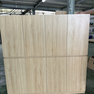 Kệ giày dép lớn gia đình và văn phòng Tundo 1m2 x 1m2, gỗ công nghiệp màu tự nhiên