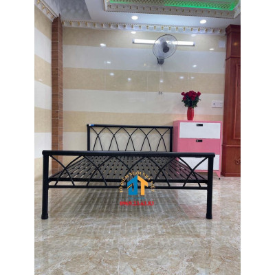 Giường sắt hình chữ X giá rẻ 1m6x2m