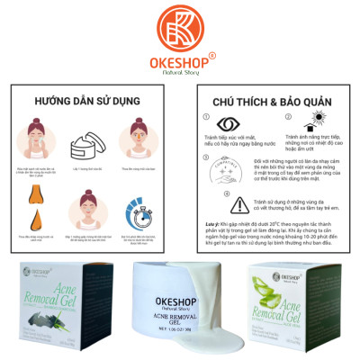 Gel Lột Mụn Nha Đam OKESHOP 30ml - Giải Pháp Loại Bỏ Mụn Đầu Đen - Mụn Cám - Bạ Nhờn - Làm Sạch Sâu Và Thu Nhỏ Lỗ Chân Lông