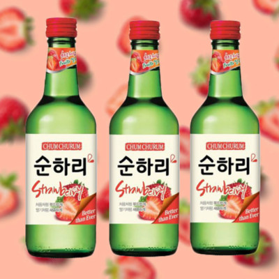 Rượu Chum Churum Soju vị dâu 12% 360ml