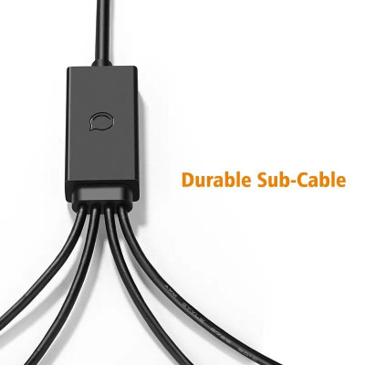 Ugreen UG30769US229TK 1.5M màu Đen Cáp chuyển đổi USB 2.0 sang 2 đầu COM cao cấp - HÀNG CHÍNH HÃNG