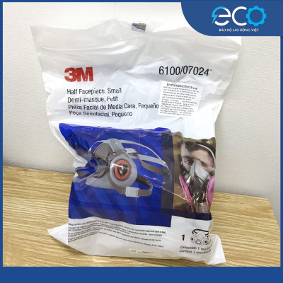 Mặt nạ phòng độc 3M 6100/6200 chính hãng | chống hơi độc, phun sơn, xịt thuốc (Chưa Kèm Phin)