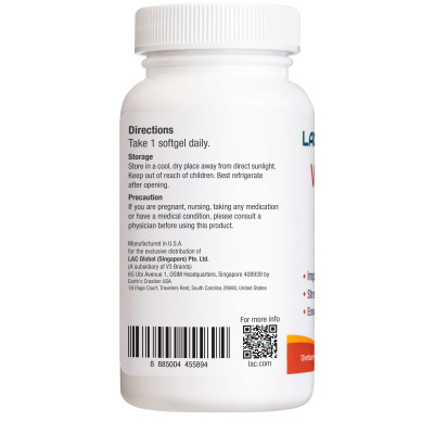 VIÊN UỐNG BỔ SUNG VITAMIN D3 HỖ TRỢ XƯƠNG KHỚP & MIỄN DỊCH LAC VITAMIN D3 1000 IU (180 VIÊN)