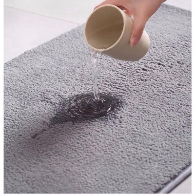 Thảm Lau Chân Nhà Tắm Phòng Khách Cao Cấp Chống Trượt Phần Lông Dày Tạo Cảm Giác Mềm Mại Thoải Mái- Giao Màu Ngẫu Nhiên
