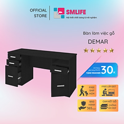 Bàn máy tính gỗ công nghiệp cao cấp SMLIFE Demar