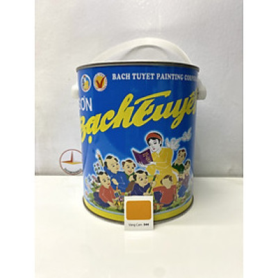 Sơn dầu Bạch Tuyết màu vàng cam 544 3kg