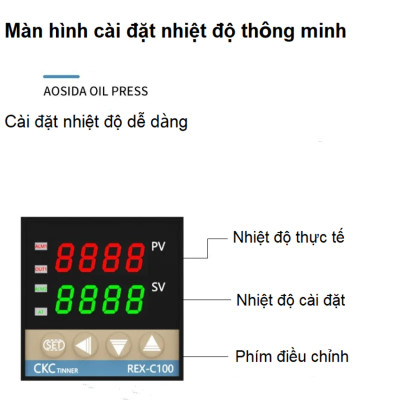 Máy ép dầu thực vật nóng và lạnh dùng trong gia đình thương hiệu Anh Quốc cao cấp AOSIDA A250 - Hàng Nhập Khẩu