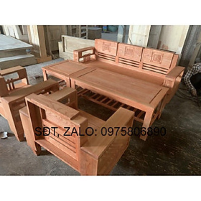 Bộ bàn ghế phòng khách gỗ sồi Nga đã bao gồm phí ship