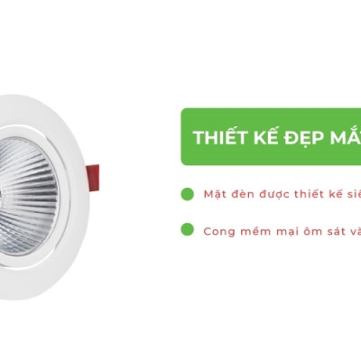 Đèn LED Âm Trần Rọi Opal 20W (DLR-20-T150)