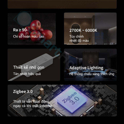 Đèn âm trần thông minh Aqara T2 Smart Downlight/Spotlight 2700K – 6000K Zigbee - Bản Quốc Tế Chính Hãng