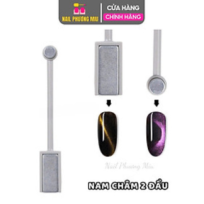[Tổng Hợp] Nam Châm Tạo Mắt Mèo 2 Đầu Vuông Tròn, Nam Châm 5 in 1 Làm Nail, Nam Châm Chữ Nhật Hơ Sơn Gel Tạo Hiệu Ứng Lấp Lánh Nữ Women