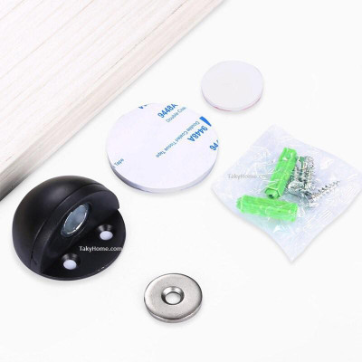 Chặn Cửa Bán Nguyệt Có Nam Châm,  Chặn Cửa Đa Năng, Chặn Cửa  Gắn Sàn Giúp Hạn Chế Va Đập Cho Cánh Cửa, An Toàn Cho Gia Đình. Giá Tốt, Tiện Dụng.  TakyHome 1200