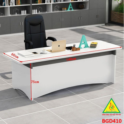 Bàn giám đốc gỗ MDF đơn giản , phong cách hiện đại BGD410 - NỘI THẤT LẮP RÁP VIENDONGADV