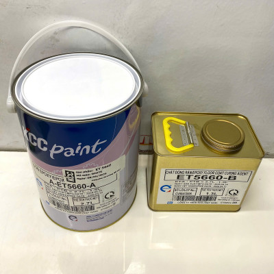 Sơn sàn bê tông epoxy KCC ET5660 Base A màu trắng (White) _ 4L/Bộ