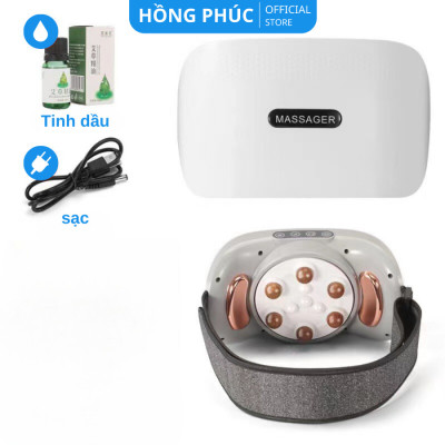 Máy massage bụng đa năng BM-B46, tích hợp đá nóng himalaya giúp tan mỡ bụng, chân đùi, an toàn cho người sử dụng