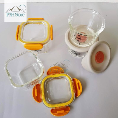 Hộp thủy tinh chia vạch Lock&Lock đựng thức ăn cho bé theo từng tháng tuổi LLG508 LLG510