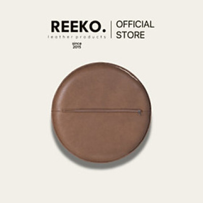 Đệm Lót Ghế Bằng Da Thật Ruột Mút Xốp Hình Tròn Êm Ái, Nệm Ngồi Bệt Decor 5101 | REEKO