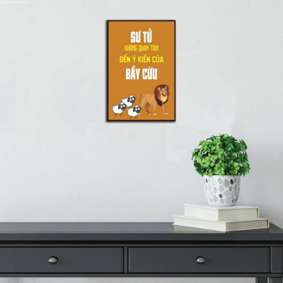 Tranh động lực treo tường, tranh văn phòng - tranh gỗ MDF treo tường