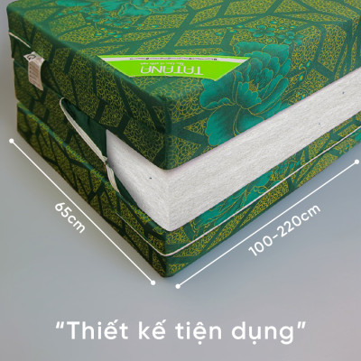 Đệm Bông Ép Gấp 3 Eva TATANA,Dễ Di Chuyển, Màu Ngẫu Nhiên, Bảo Hành 5 Năm