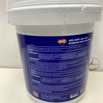 Sơn Nước Toa Homecote nội thất màu vàng 7923_5L