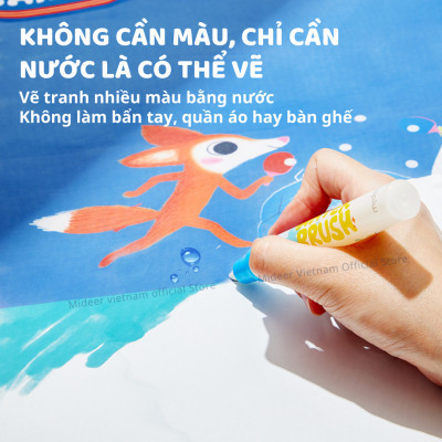 Thảm vẽ tranh nước, tranh tô màu nước ma thuật Mideer Magic Water Doodle Mat