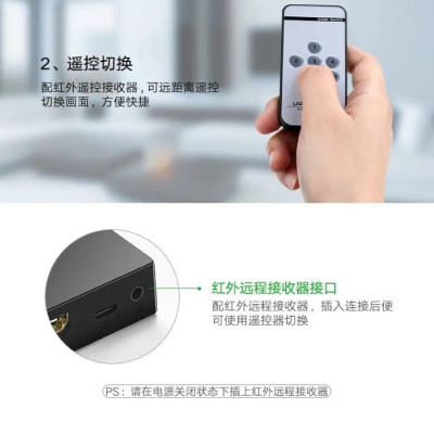 Ugreen UG4020540205TK Màu Đen Bộ gộp HDMI 5 vào 1 HDMI chuẩn 4.1 - HÀNG CHÍNH HÃNG