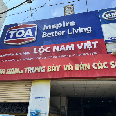 Sơn nước Toa thoải mái lau chùi siêu bóng màu xanh lá 7658 _5L