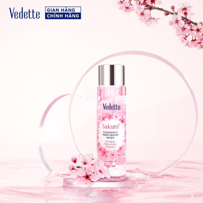 Toner Nước cân bằng dịu nhẹ Vedette Hương Hoa Anh Đào 150ml