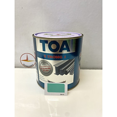 Sơn sắt mạ kẽm Toa 2 trong 1 màu xanh ngọc 618 _ 800G