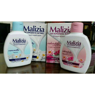 Dung dịch vệ sinh kim chân thảo và lô hội Malizia Intimate Wash Lotus Flowers 200ml tặng kèm móc khóa