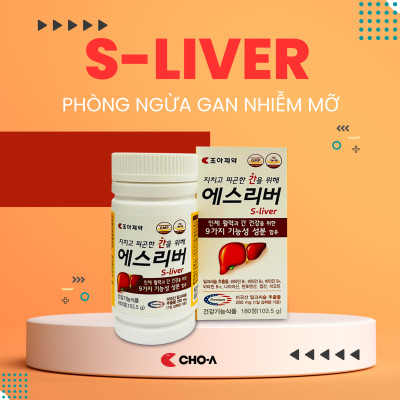 Thực Phẩm Bảo Vệ Sức Khỏe Gan S-Liver Tăng Cường Chức Năng Gan (1 Hộp X 180 Viên)