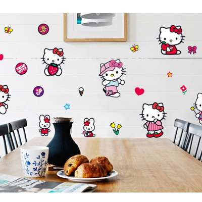Decal dán tường Mèo kitty 2 AmyShop DB080