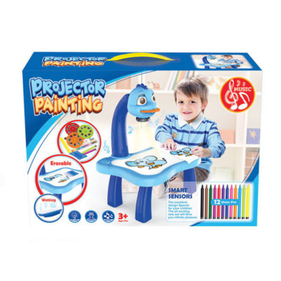 Bàn học kèm máy chiếu học vẽ cho bé