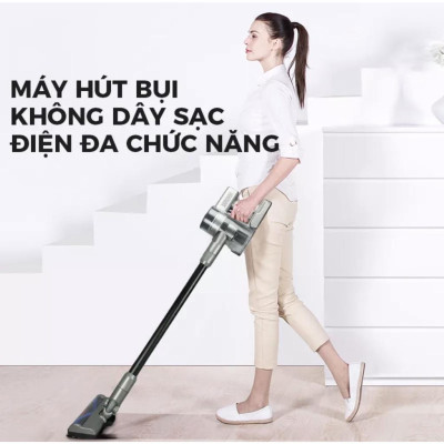 Günter & Hauer Máy Hút Bụi Cầm Tay Máy Hút Bụi Không Dây Sạc Điện 4 Trong 1 Đầu Chổi Một Máy Đa Năng LED Hiển Thị V20 - Hàng chính hãng