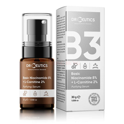 Tinh chất dưỡng da DrCeutics Niacinamide 8% + L-Carnitine 2% (30g) - Hàng chính hãng