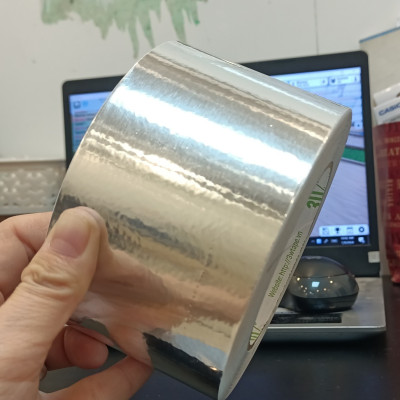 Băng keo nhôm màng PET 72x50 băng keo bạc siêu dai dán ống gió