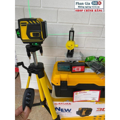 [chính hãƞg] Máy Cân Bằng Laze Xanh 12 Tia Siêu Sáng AKUZA - Máy cân mực chính hãƞg, Bảo Hành 1 Năm