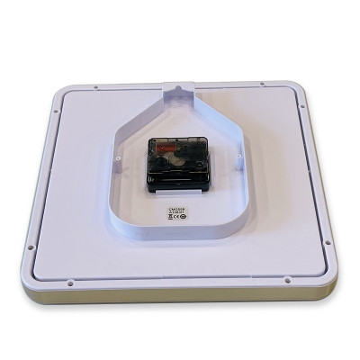 Đồng hồ treo tường Nhật Bản Rhythm CMG598NR13- Kt 25.2 x 25.2 x 4.3cm, 500g Vỏ nhựa. Dùng Pin.