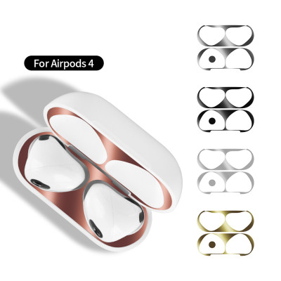 Miếng Dán Kim Loại Mỏng Chống Bụi Cho Case Airpods 4 (2024) - Hàng Chính Hãng