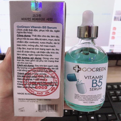 Serum phục hồi, tái tạo da tổn thương GoGreen SERUM VITAMIN B5 