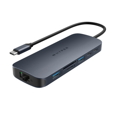 HUB chuyển đổi HyperDrive Next 11 in 1 Port Dual 4K60Hz HDMI USB-C Hub - Truyền tải dữ liệu nhanh - HD4006GL - Hàng Chính Hãng 