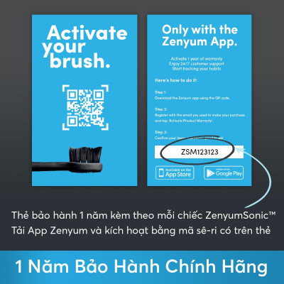 [Chính Hãng] Combo 3 Đầu Bàn Chải Điện Thay Thế Zenyum Sonic MỚI 2.0 - Công Nghệ Singapore - Đen