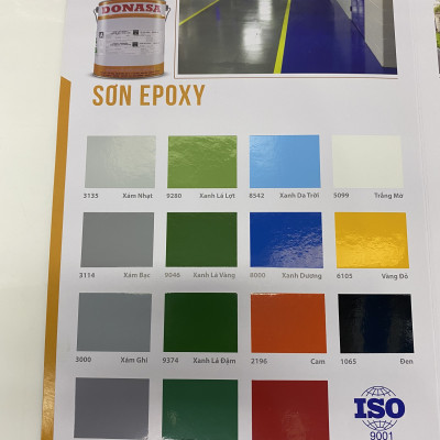 Sơn sàn bê tông Donasa /Floor coating Paint màu xanh da trời DEF 8542 3L