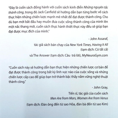 Những Nguyên Tắc Thành Công - Thực Hành