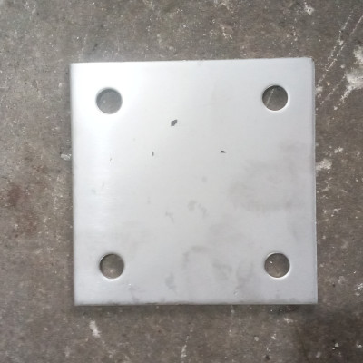 bản mã inox 304 ,dày 5mm , kt 10x10 cm ( giá cho 1 sp ) 