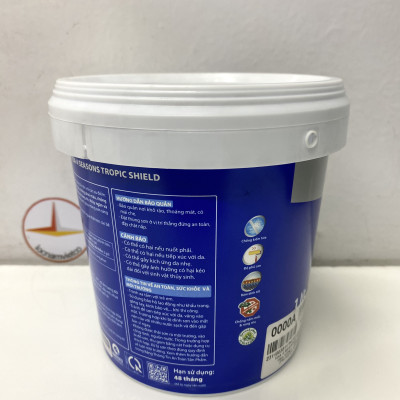Sơn phào chỉ trong và ngoài nhà Toa 4 Seasons Tropic Shield màu đen D- 8253 _1L
